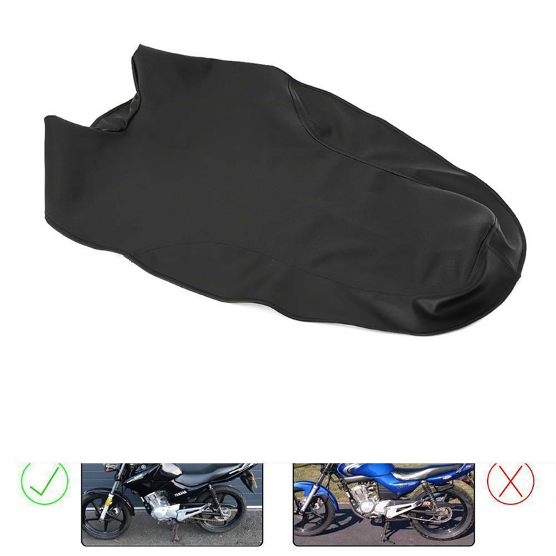 야마하 YBR125 2010-2015 용 절연 통기성 착용에 대한 오토바이 시트 쿠션 커버 블랙